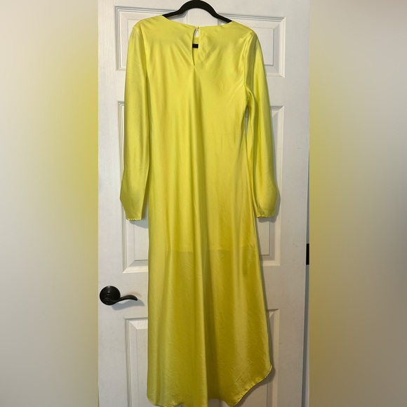 Satin Maxi Dress With Slit - Picture 4 of 5